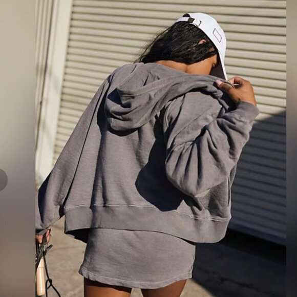 FP Free People Movement Fast Break Hoodie in Gravel S - Picture 9 of 10